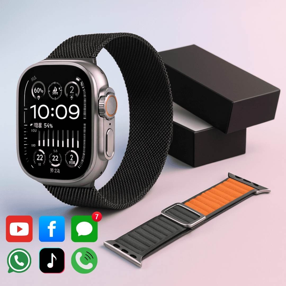 Smartwatch Ultra/Pro X7 – Notificações e Monitorização de Saúde