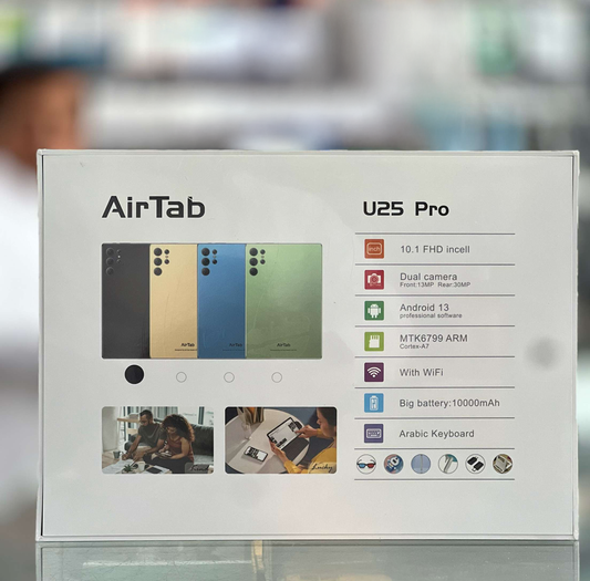 AirTab U25 Pro 10" Tablet + Keyboard + Mouse + Pen ضمان 6 شهور